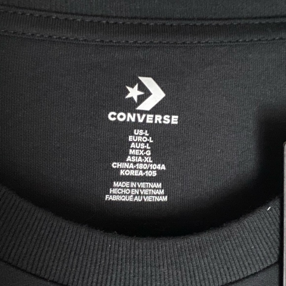 Converse | Star Chevron Wellness Graphic Tee Size L NWT - Picture 5 of 5